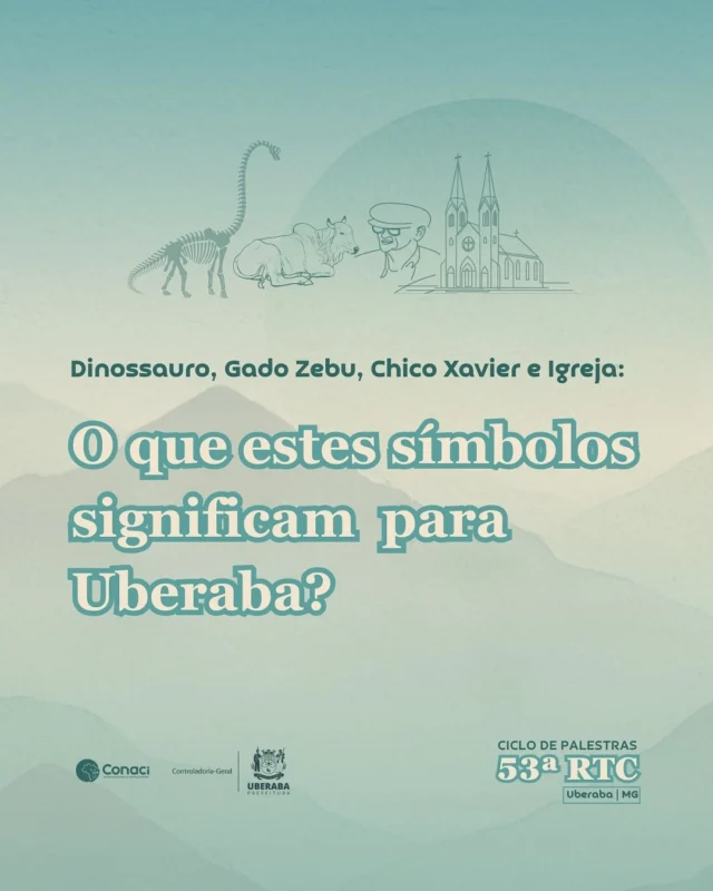 O que estes símbolos significam para Uberaba?

Uberaba é o 1º geoparque mundial da Unesco da região Sudeste e o 6º do Brasil! 

A cidade é reconhecida como a terra dos dinossauros no Brasil, a capital mundial do Zebu e o lugar onde Chico Xavier se revelou ao espiritismo.

E é onde vai acontecer a 53ª Reunião Técnica do Conaci!

O evento vai ser transmitido ao vivo para o público externo, inscreva-se: conaci.org.br

#controleinterno #uberabamg #simbolos #dinossauro #gadozebu #chicoxavier