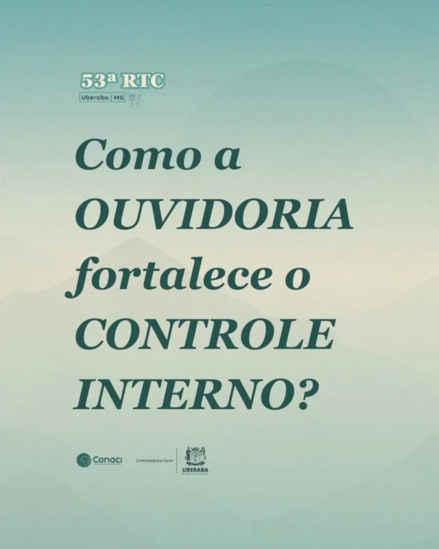 Ouvidoria e Controle Interno: Transparência e Eficiência em Ação! 🔍✅

A ouvidoria é peça-chave no fortalecimento do controle interno, garantindo transparência, prevenindo riscos e impulsionando melhorias nos processos organizacionais. 📊💡

Com um canal de comunicação aberto e seguro, ela ajuda a detectar irregularidades, otimizar a gestão e promover uma cultura de ética e responsabilidade.

Quer saber mais sobre o tema?

No dia 19 de março, vamos conversar sobre isso, às 14:00, ao vivo, no Conaci TV.

Não perca! Inscreva-se em: conaci.org.br

#Ouvidoria #Transparência #ControleInterno #Governança #Ética #gestãoeficiente