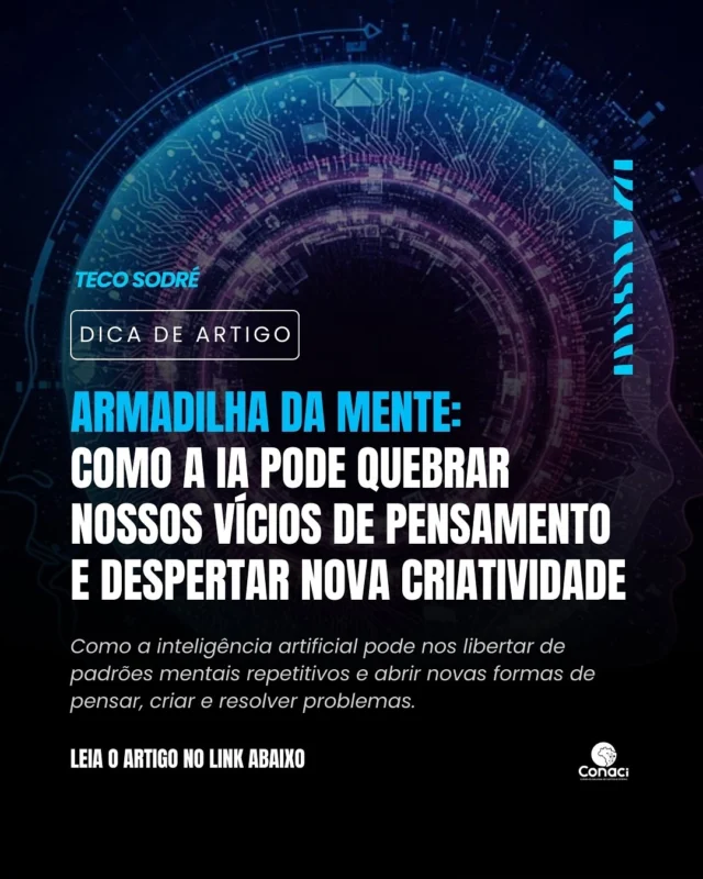 🚨 Reflexões sobre Inteligência Artificial! 

A IA pode ser aliada ou ameaça: de um lado, o risco de nos tornar dependentes e perdermos parte da nossa humanidade; de outro, a chance de romper padrões mentais e despertar novas formas de criatividade.

👉 Leia os artigos de Teco Sodré e mergulhe nessas duas faces da tecnologia que já está transformando o mundo.

Armadilha da Mente: 

https://medium.com/@teco_sodre/armadilha-da-mente-como-a-ia-pode-quebrar-nossos-v%C3%ADcios-de-pensamento-e-despertar-nova-d9f38d72be52

O Espelho escuro da Inteligência Artificial:

https://medium.com/@teco_sodre/o-espelho-escuro-da-intelig%C3%AAncia-artificial-0f8d34817792

#InteligênciaArtificial #Inovação #Tecnologia #Reflexão #Conaci